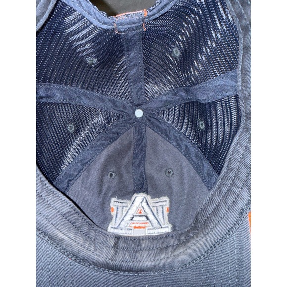 Auburn Tigers Captivating Headwear Mesh Trucker Hat Snapback Navy Orange AU Logo - Picture 7 of 8